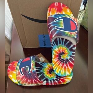 Unisex Champion Tie-Dye Slides/Sandals